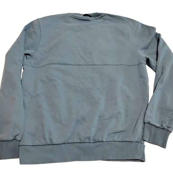 Napapijri | Mens Blue Grey Crewneck Sweatshirt Orange Napapijiri Logo MEDIUM - Picture 6 of 15